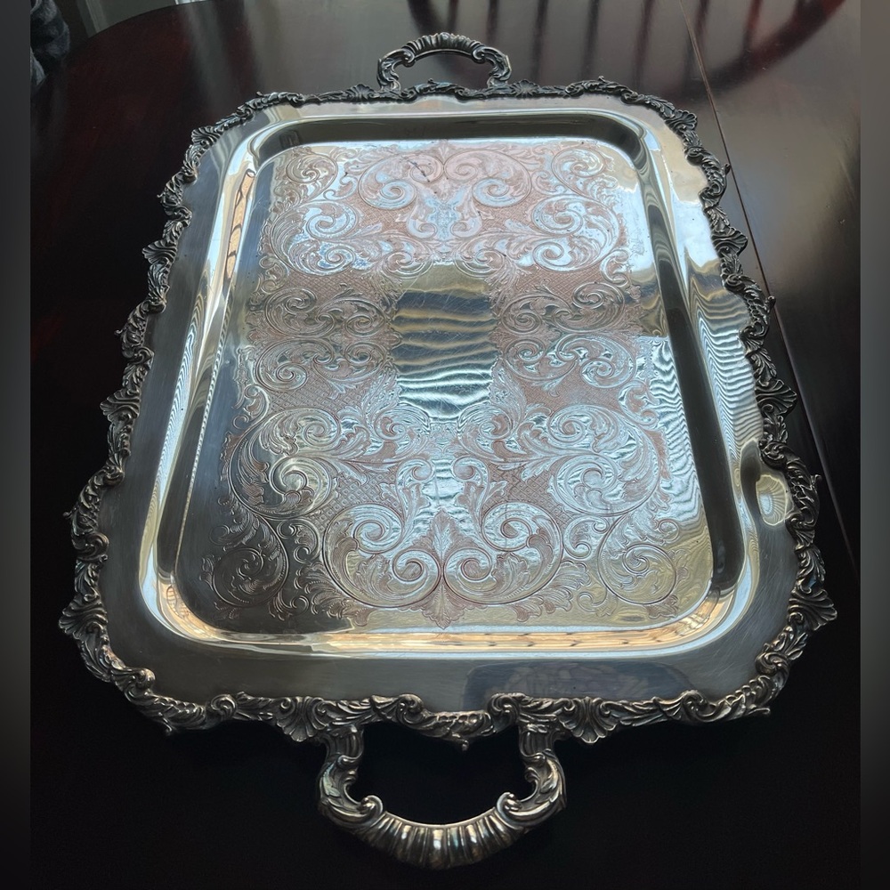 Marlboro Plate by Morton Parker Silver Plated Footed Tray